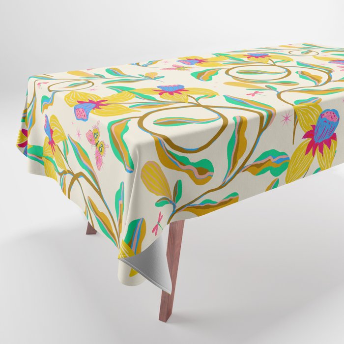 Vibrant daffodils garden Tablecloth Gallery Image 1