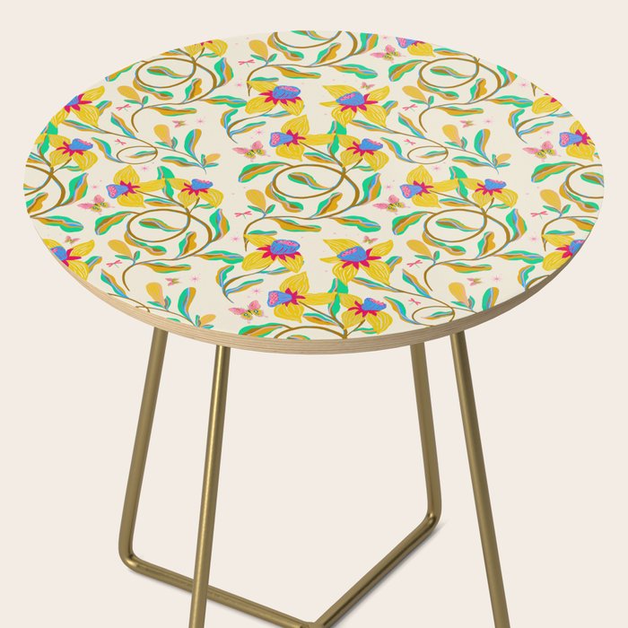 Vibrant daffodils garden Side Table Gallery Image 2