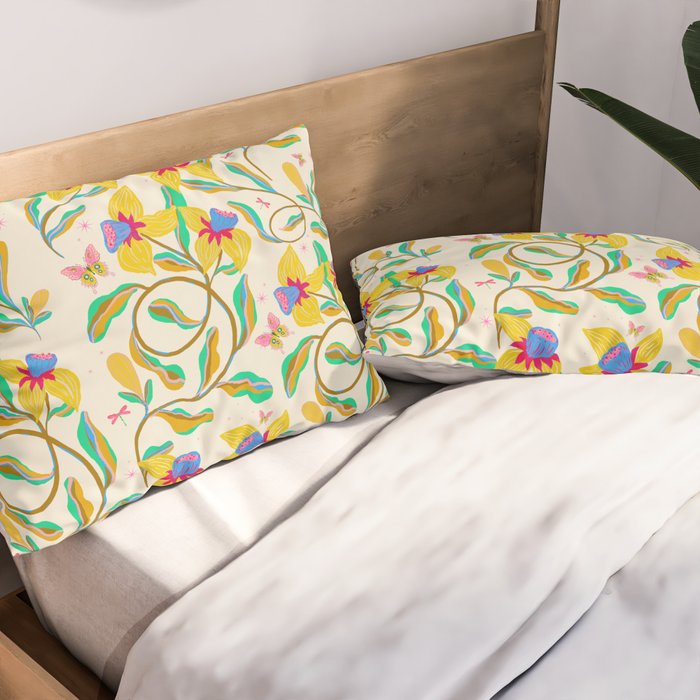 Vibrant daffodils garden Pillow Sham Gallery Image 2