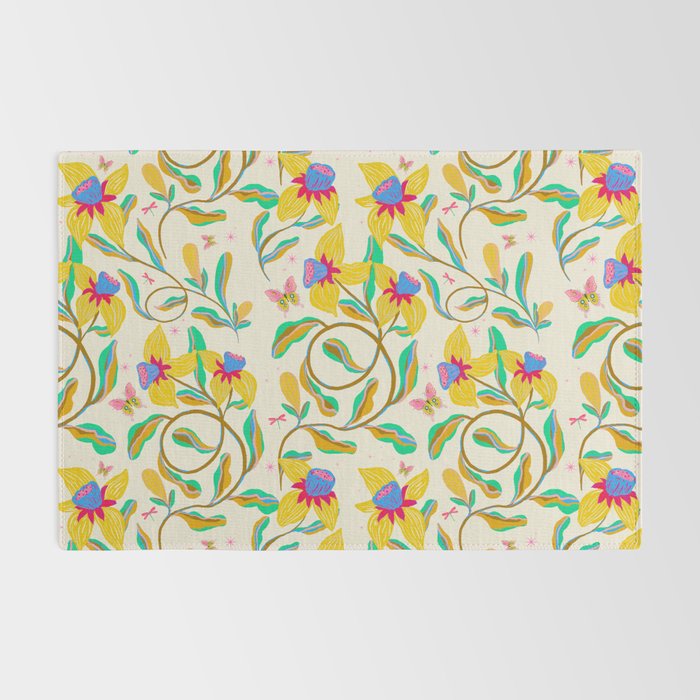 Vibrant daffodils garden Rug Gallery Image 2