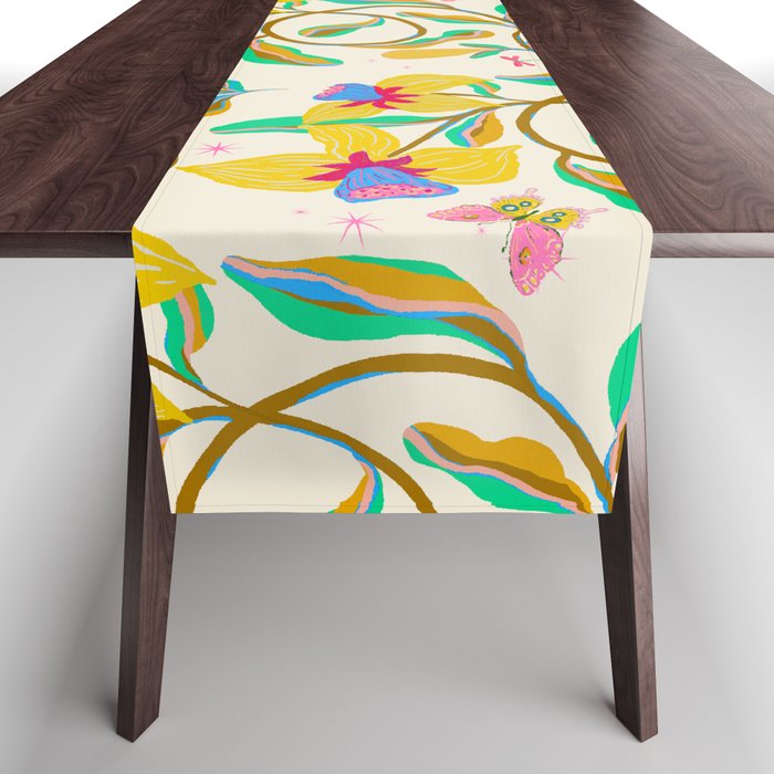 Vibrant daffodils garden Table Runner Gallery Image 1