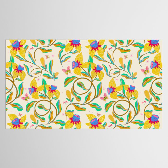 Vibrant daffodils garden Tablecloth Gallery Image 2
