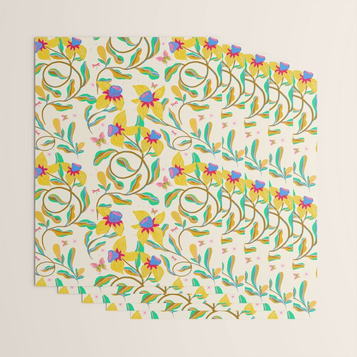 Vibrant daffodils garden Wrapping Paper Gallery Image 3