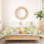Vibrant daffodils garden Duvet Cover Gallery Image 3