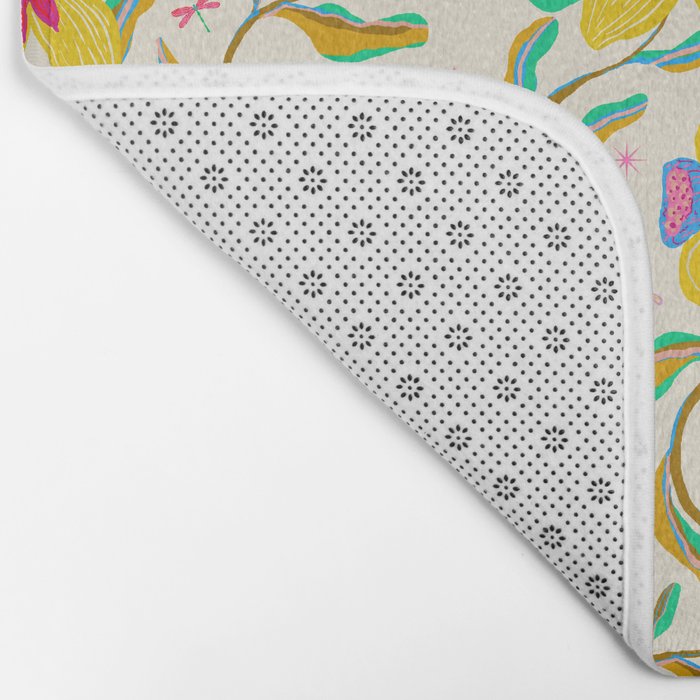 Vibrant daffodils garden Bath Mat Gallery Image 2