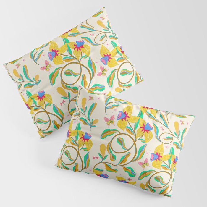 Vibrant daffodils garden Pillow Sham Gallery Image 3
