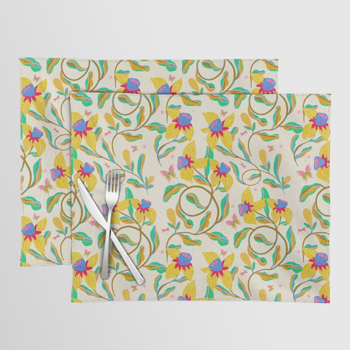 Vibrant daffodils garden Placemat Gallery Image 1