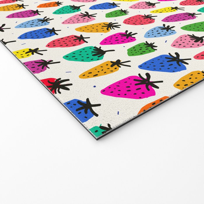 Rainbow Strawberries Welcome Mat Gallery Image 2