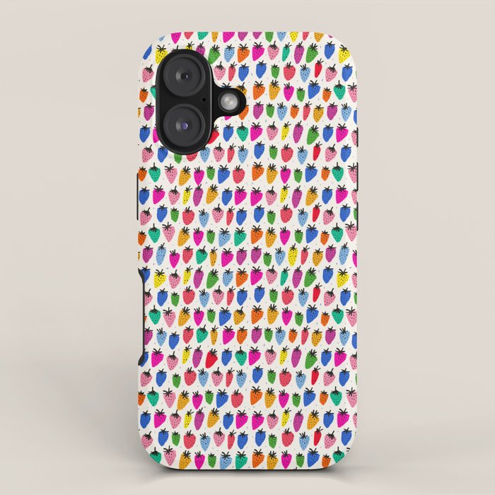 Rainbow Strawberries iPhone Case Gallery Image 1