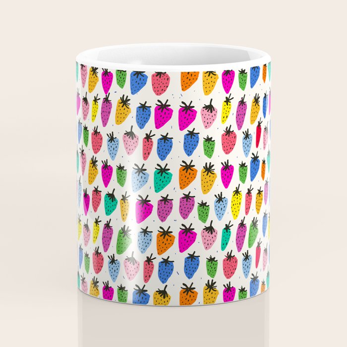 Rainbow Strawberries Coffee Mug Gallery Image 4