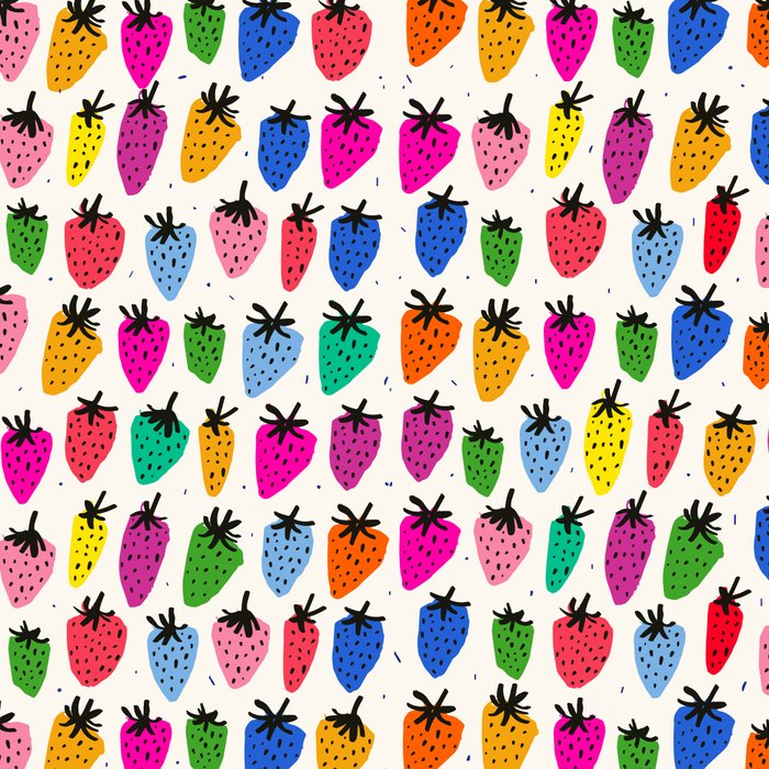 Rainbow Strawberries Coffee Mug Gallery Image 2