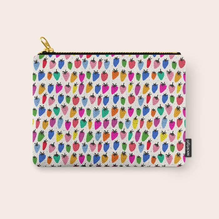 Rainbow Strawberries Carry All Pouch Gallery Image 1