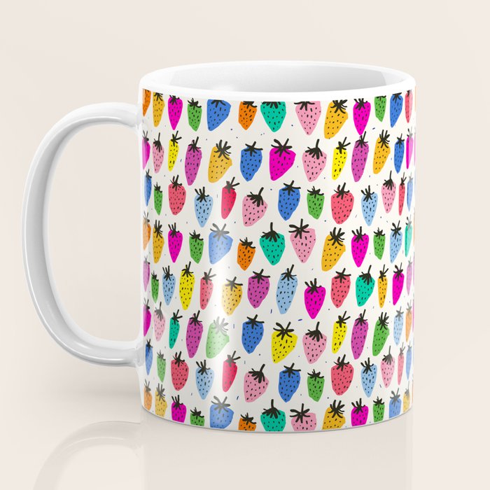 Rainbow Strawberries Coffee Mug Gallery Image 3