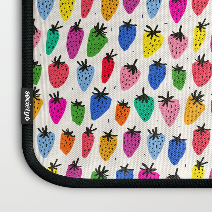 Rainbow Strawberries Laptop Sleeve Gallery Image 3