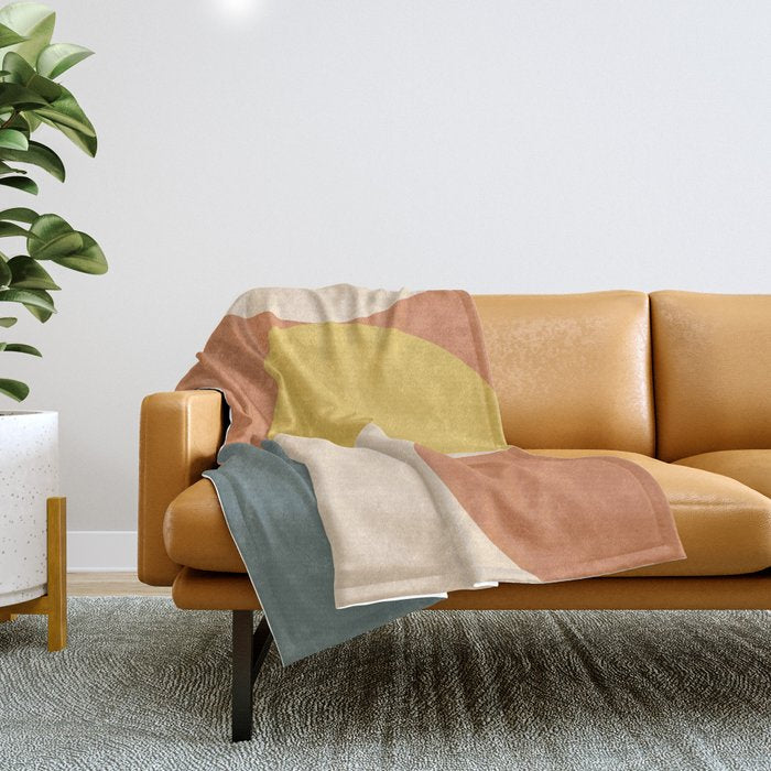 Abstract Geometric 04 Throw Blanket Gallery Image 1