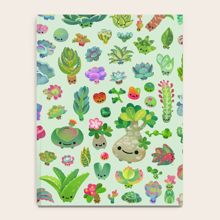 Baby succulents - mix (green) Notebook Gallery Image 4