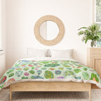 Baby succulents - mix (green) Duvet Cover Gallery Image 3