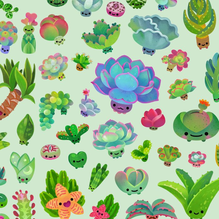 Baby succulents - mix (green) Coffee Mug Gallery Image 2