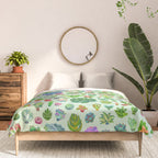Baby succulents - mix (green) Comforter Gallery Image 3