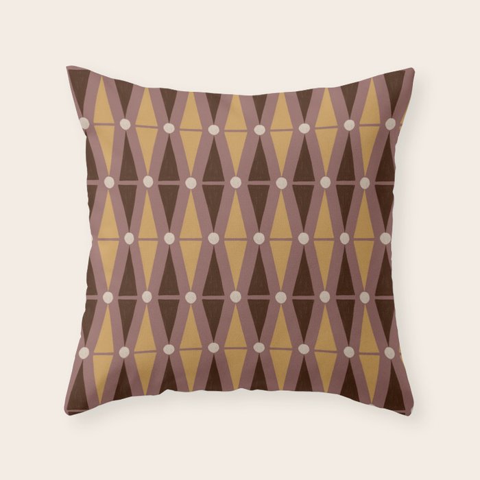 Backgammon II Throw Pillow Gallery Image 1
