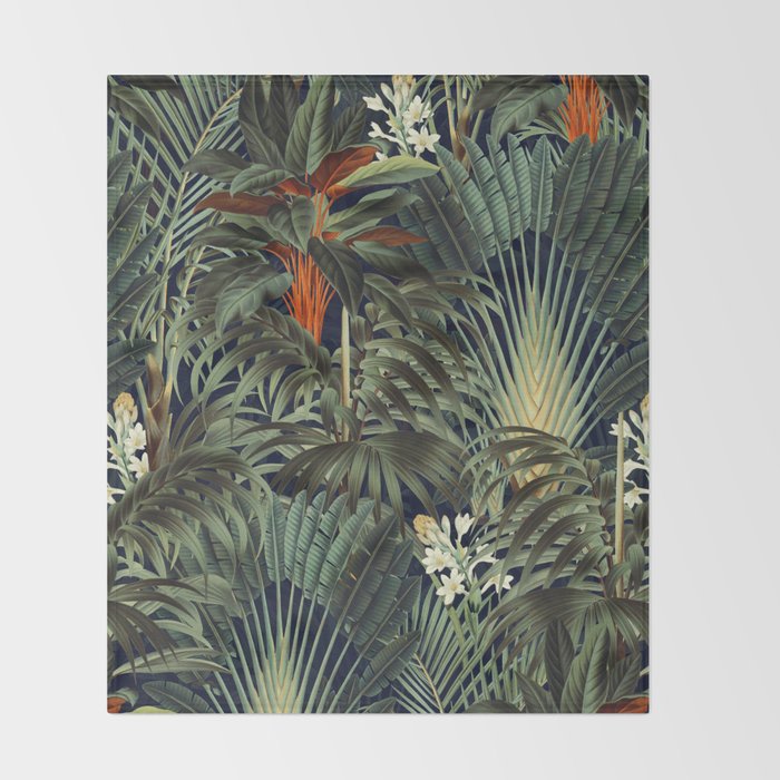 Midnight Forest  Throw Blanket Gallery Image 2