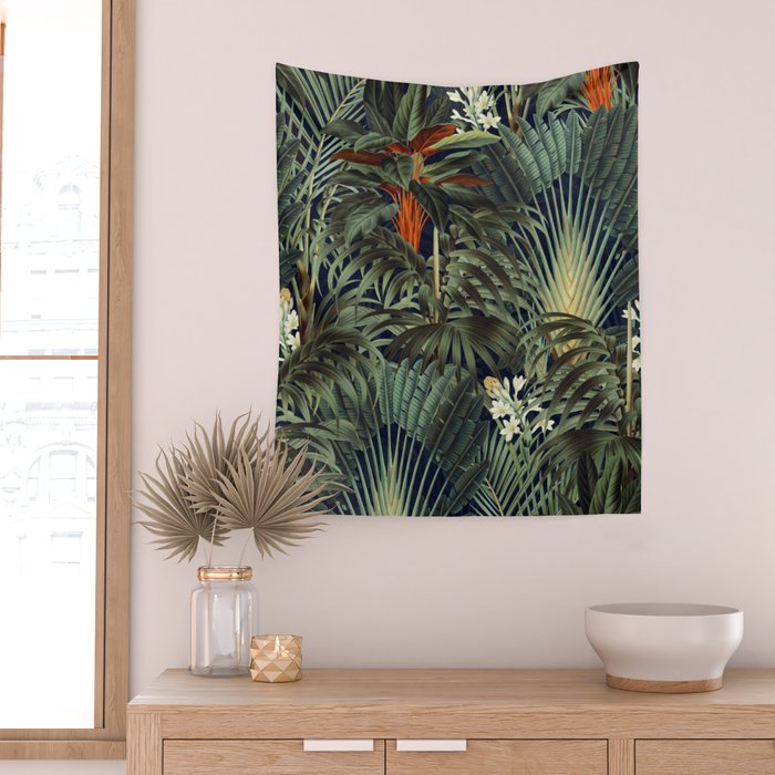 Midnight Forest  Wall Tapestry Gallery Image 2