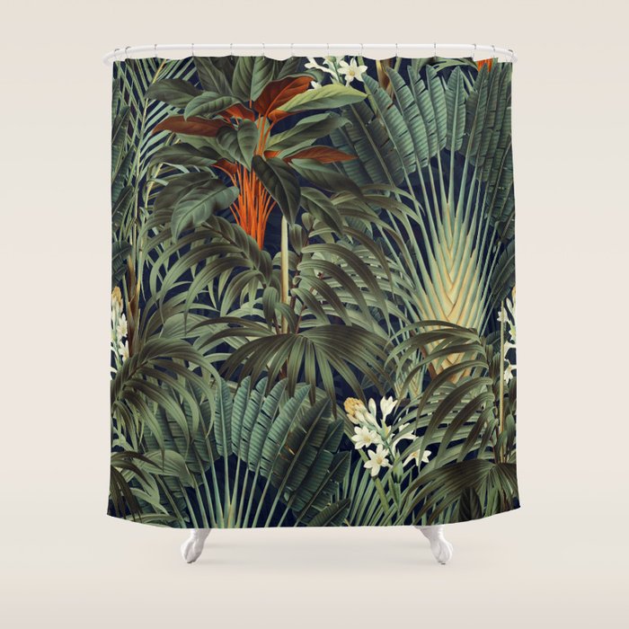 Midnight Forest  Shower Curtain Gallery Image 1