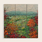 Autumnal Ridge Wood Wall Art Gallery Image 1