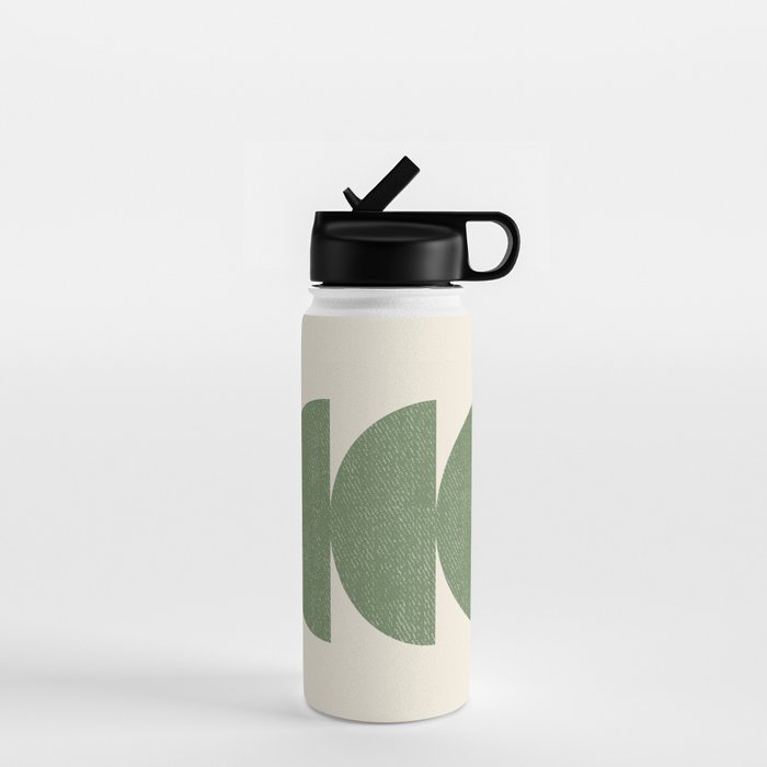 Half Circle 3 - Green Water Bottle Gallery Image 1