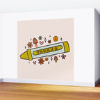 Taurus Crayon Wall Mural Gallery Image 2