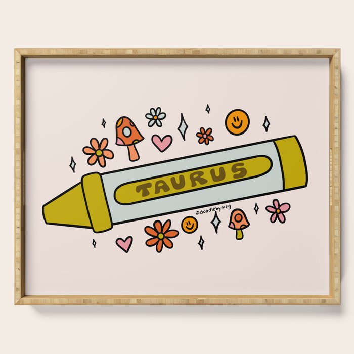 Taurus Crayon Serving Tray Gallery Image 1