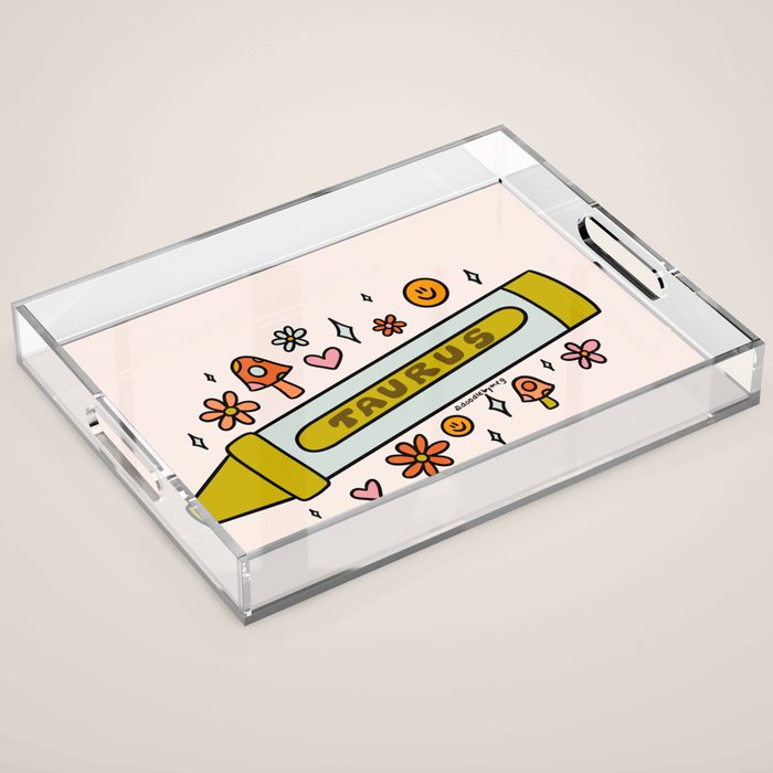 Taurus Crayon Acrylic Tray Gallery Image 1