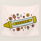 Taurus Crayon Wall Tapestry Gallery Image 4