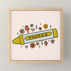 Taurus Crayon Mini Art Print Gallery Image 1