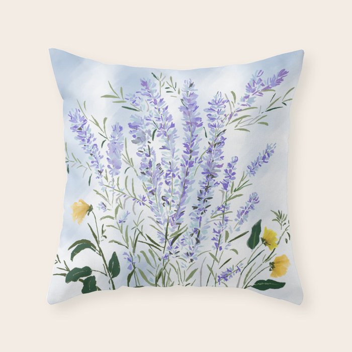 Lavender Meadow - Impression Throw Pillow Gallery Image 6