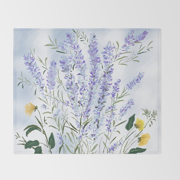 Lavender Meadow - Impression Throw Blanket Gallery Image 2