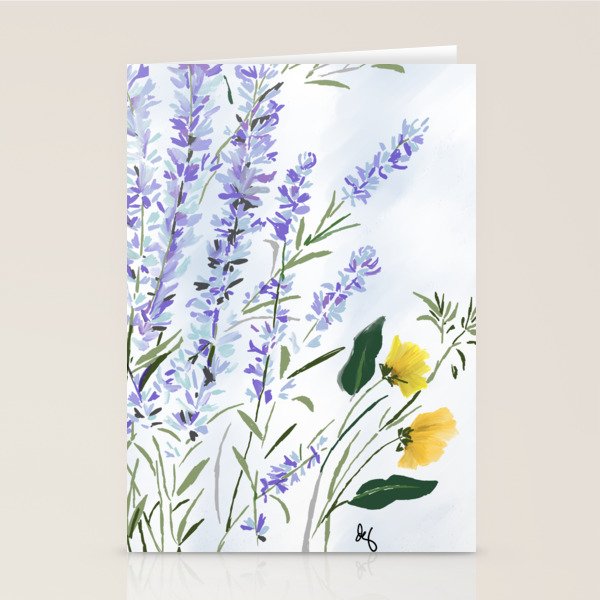 Lavender Meadow - Impression Stationery Card Gallery Image 2