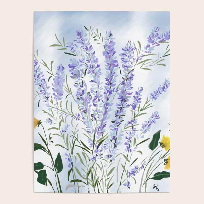 Lavender Meadow - Impression Poster Gallery Image 4