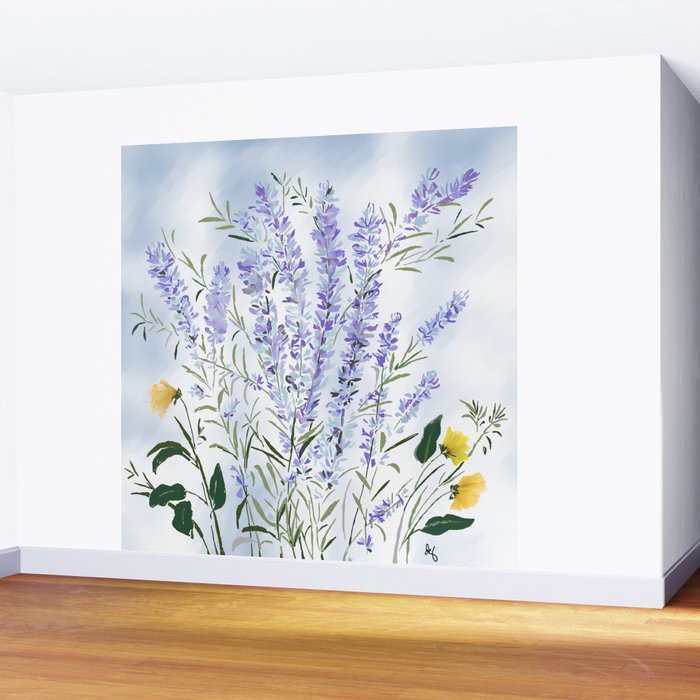 Lavender Meadow - Impression Wall Mural Gallery Image 2