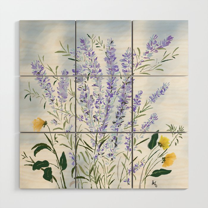 Lavender Meadow - Impression Wood Wall Art Gallery Image 1