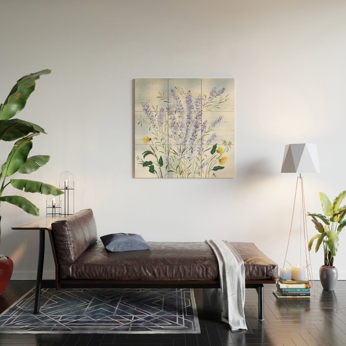 Lavender Meadow - Impression Wood Wall Art Gallery Image 2
