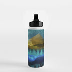 Silent Forest Night Water Bottle Gallery Image 2