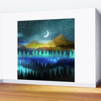 Silent Forest Night Wall Mural Gallery Image 2