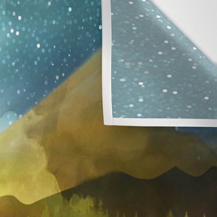 Silent Forest Night Wall Tapestry Gallery Image 3