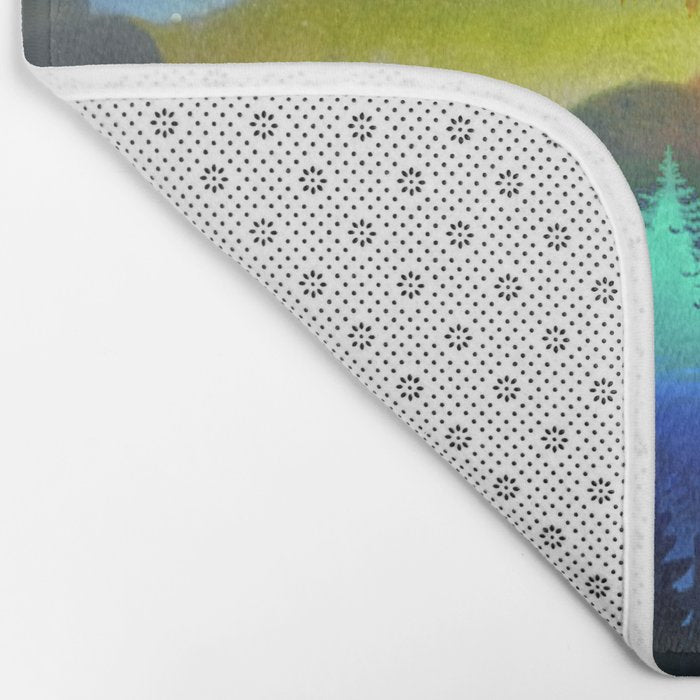 Silent Forest Night Bath Mat Gallery Image 2
