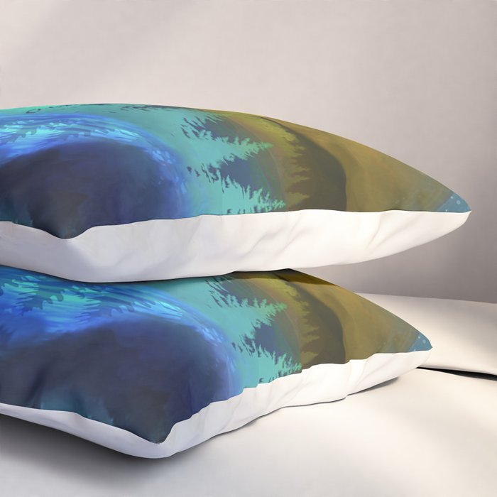 Silent Forest Night Pillow Sham Gallery Image 3