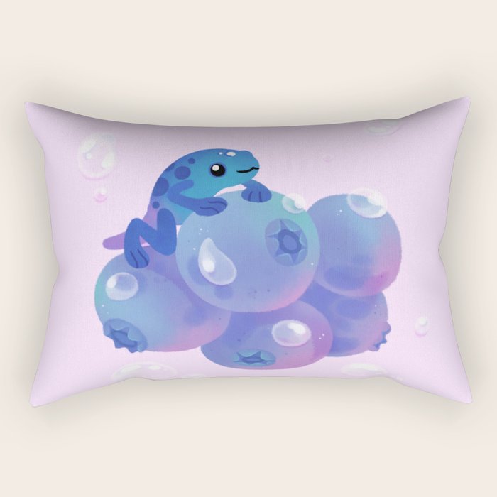 Blueberry poison yogurt 1 Rectangular Pillow Gallery Image 1