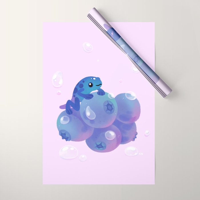 Blueberry poison yogurt 1 Wrapping Paper Gallery Image 1