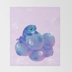 Blueberry poison yogurt 1 Throw Blanket Gallery Image 2