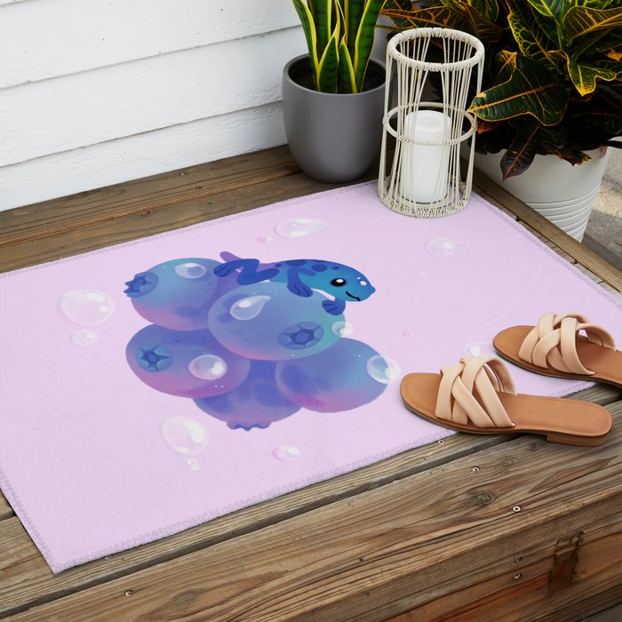 Blueberry poison yogurt 1 Outdoor Rug Gallery Image 2